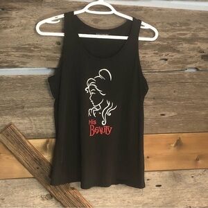 𝅺fancyqube Size Med Black Tank 'His Beauty'